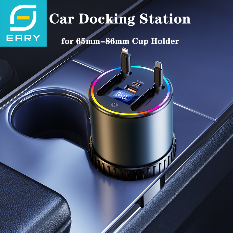 Usb Hub Type C - Eary Car Docking Station Cup Holder