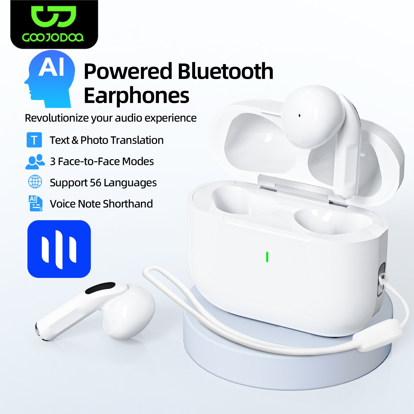 Tablet Accessories Choice Store - GOOJODOQ Advanced AI Translation TWS Wireless