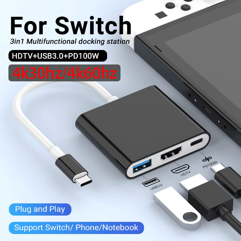 Usb Hub Type C - New 3 IN 1 Portable for