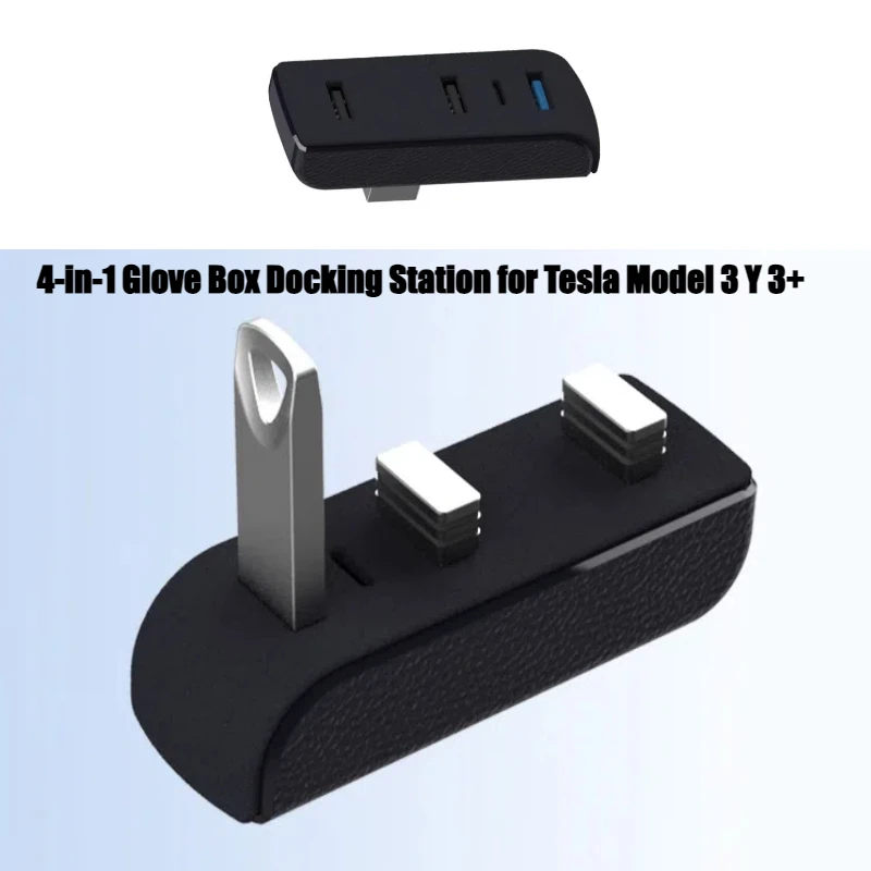 Usb Hub Type C - 4-in-1 Glove Box Docking Station for