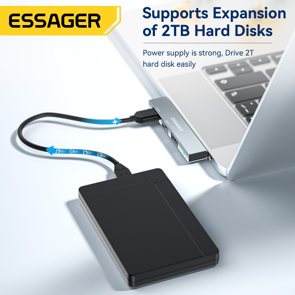 Essager 3-in-1 USB C HUB High  - Usb Hub Type C recensione e prezzo