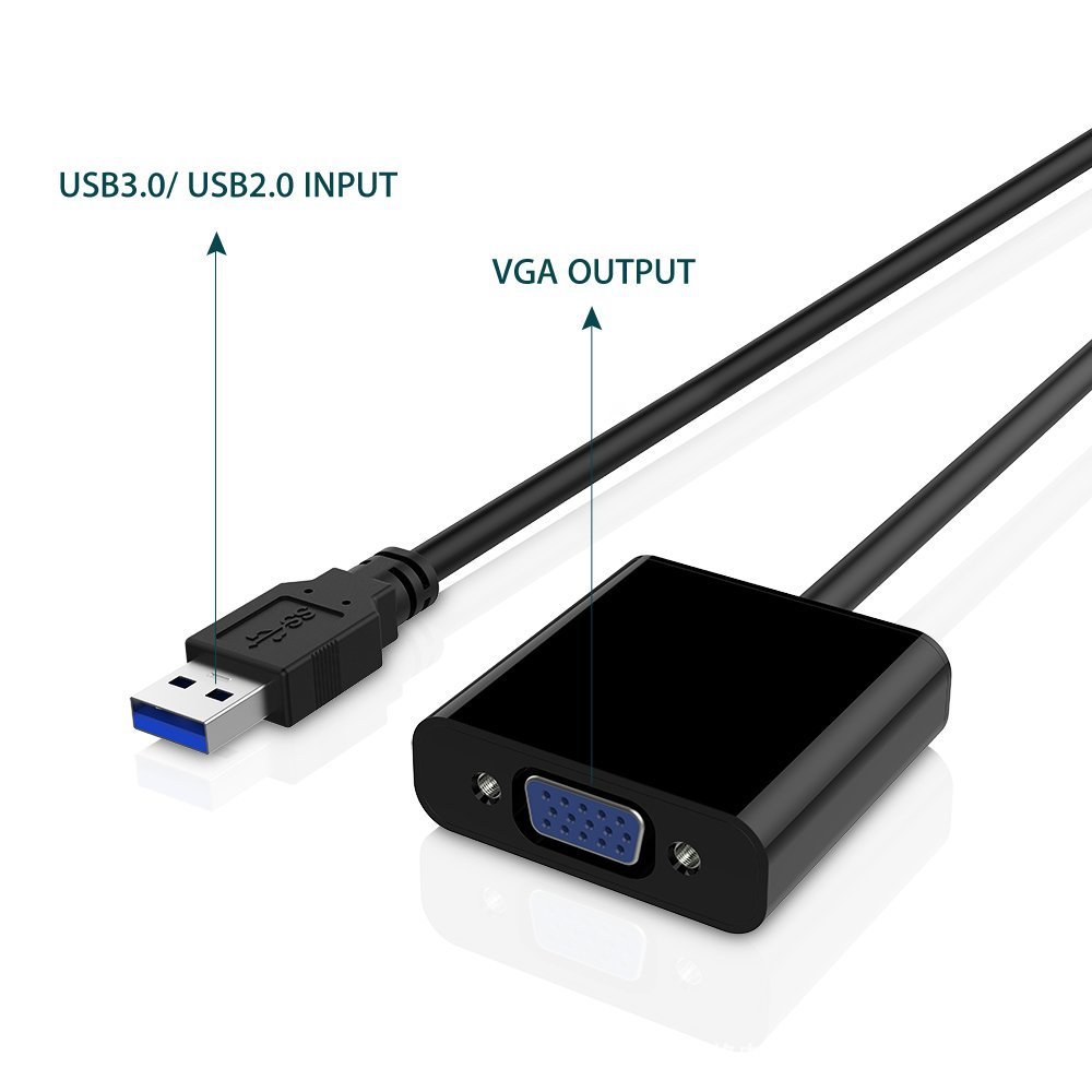 USB 3.0 To VGA Adapter Multi-D - Tablet Lap Desk recensione e prezzo