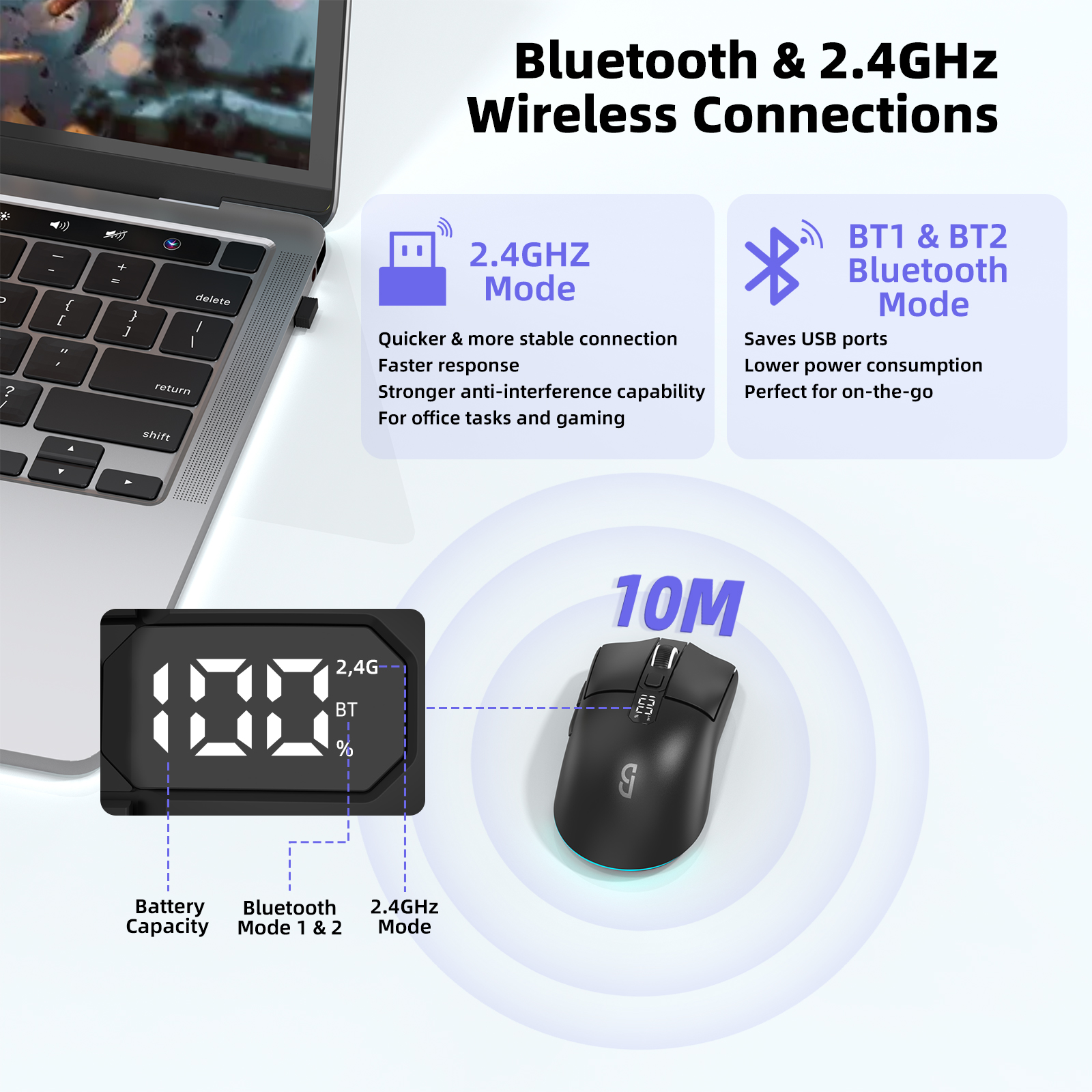 2.4G Wireless Gaming Mouse Sma - Tablet Accessories Choice Store recensione e prezzo