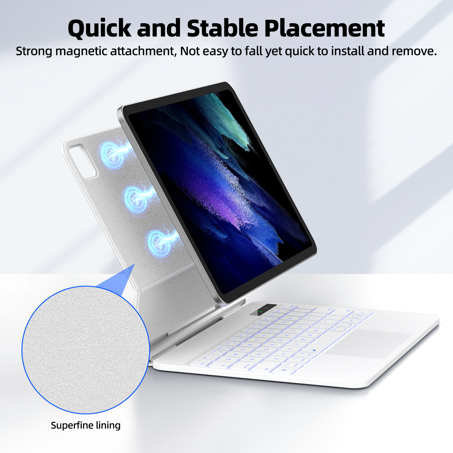 Smart Pogo Pin Keyboard case f - Tablet Accessories Choice Store recensione e prezzo