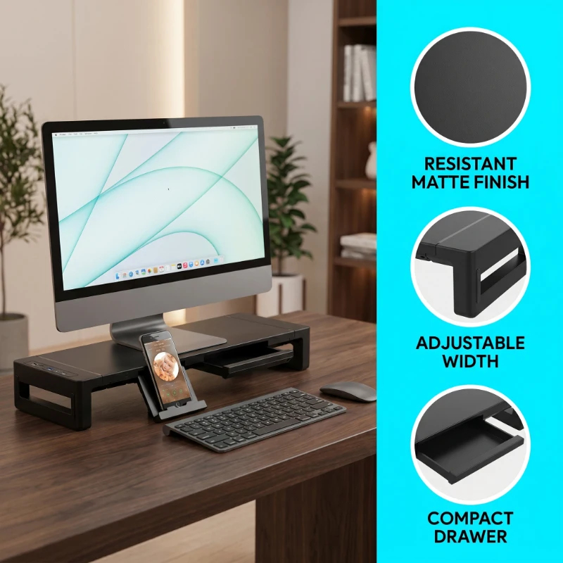 Monitor Stand Riser, With Fold - Tablet Stand Adjustable recensione e prezzo