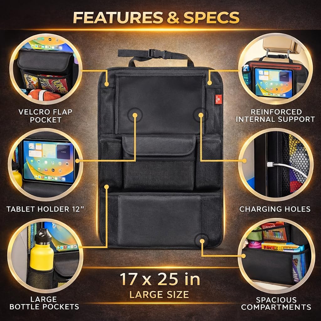 Ultra Car Seat Organizer, 12
