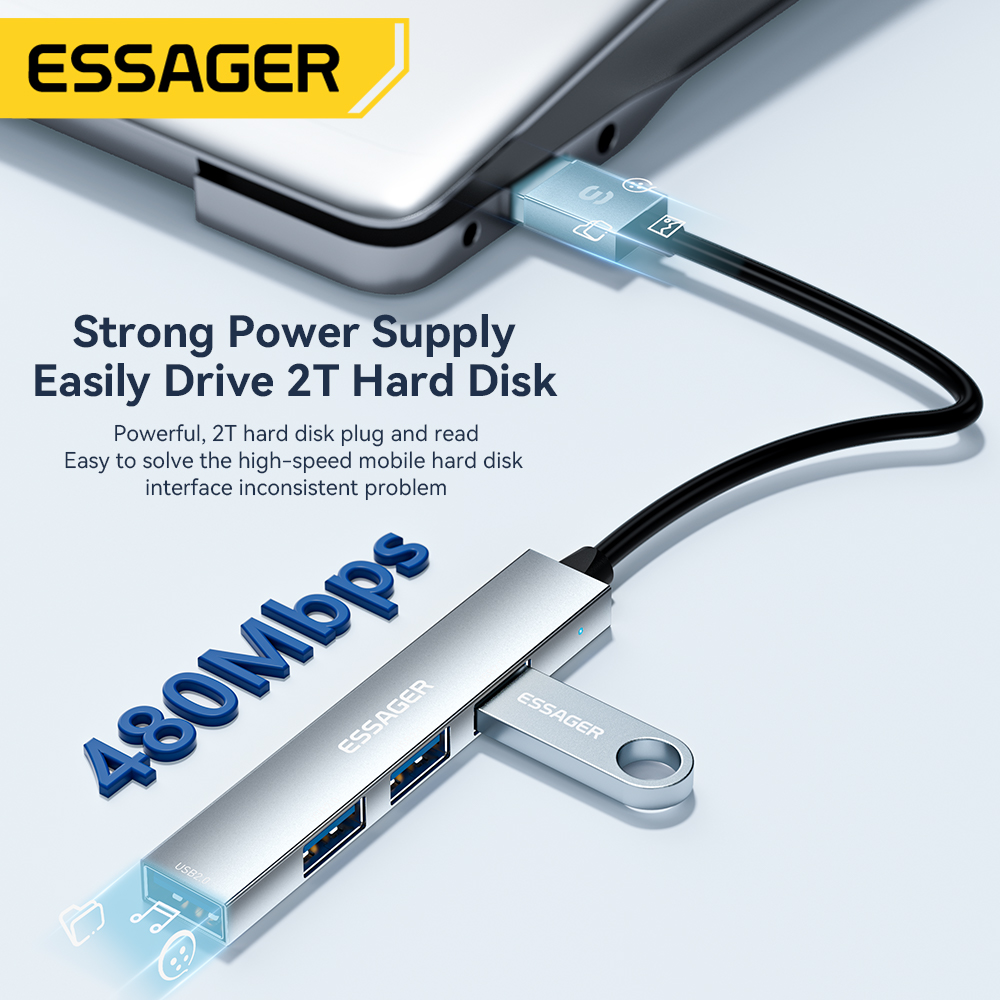 Essager 4 in 1 USB C Cable Hub - Usb Hub Type C recensione e prezzo
