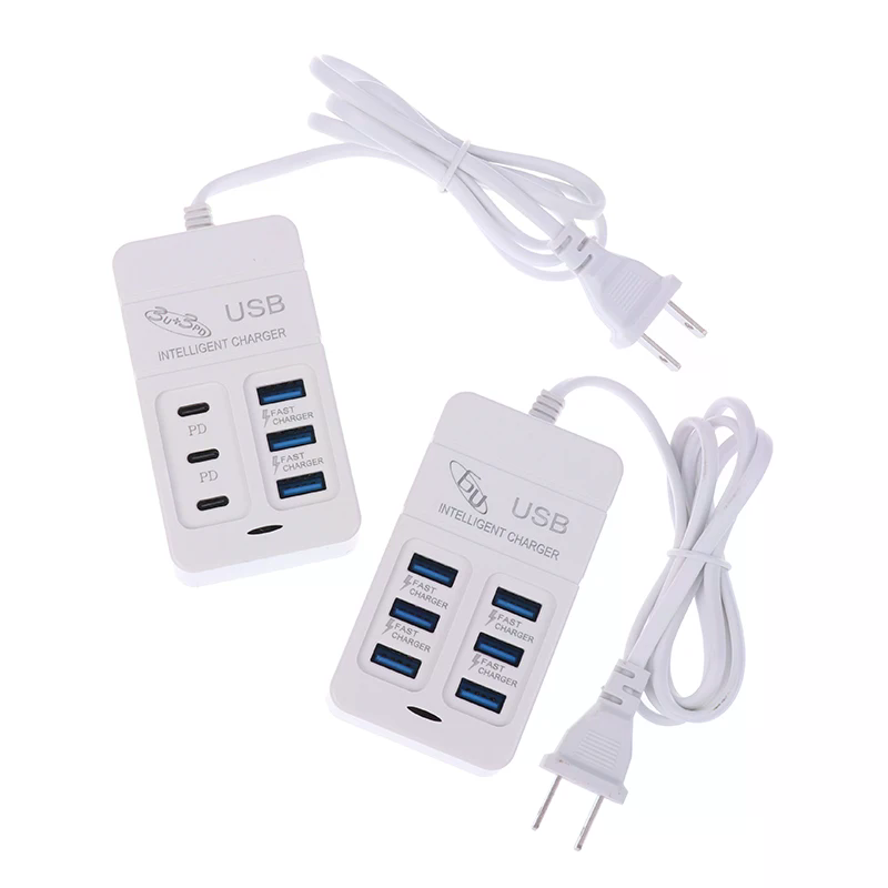 1PC US Plug 6Ports Multiport U - Usb Hub Type C recensione e prezzo