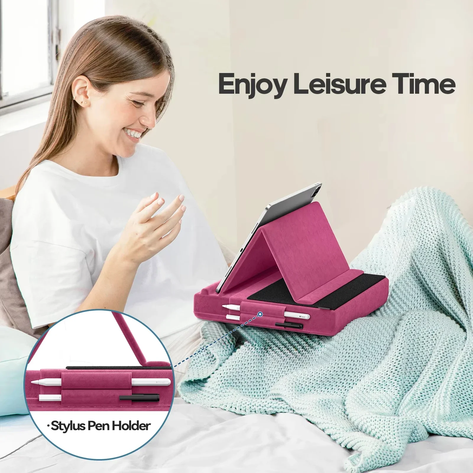 Upgraded Tablet Pillow Stand M - Tablet Lap Desk recensione e prezzo