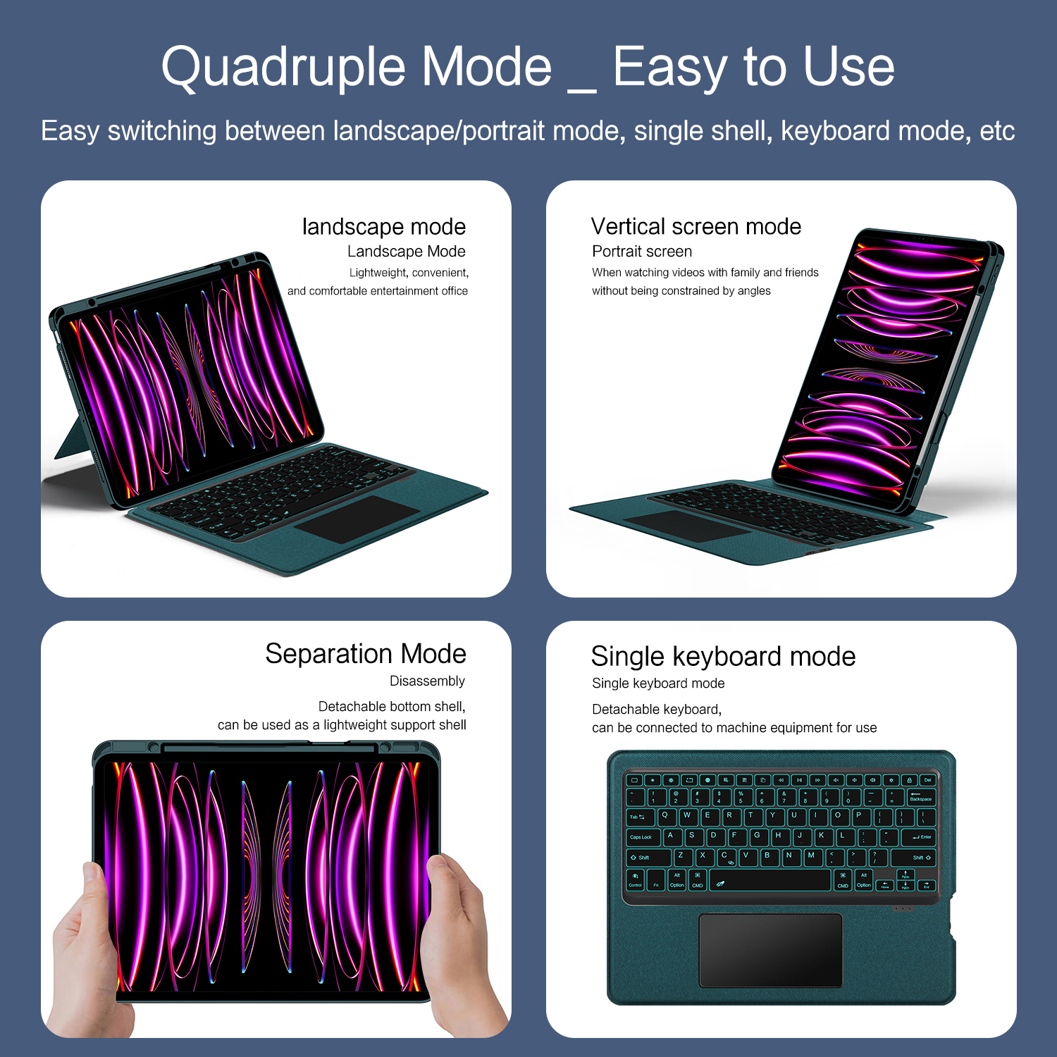 Magic Keyboard Case for iPad A - Ipad Cover Folio recensione e prezzo