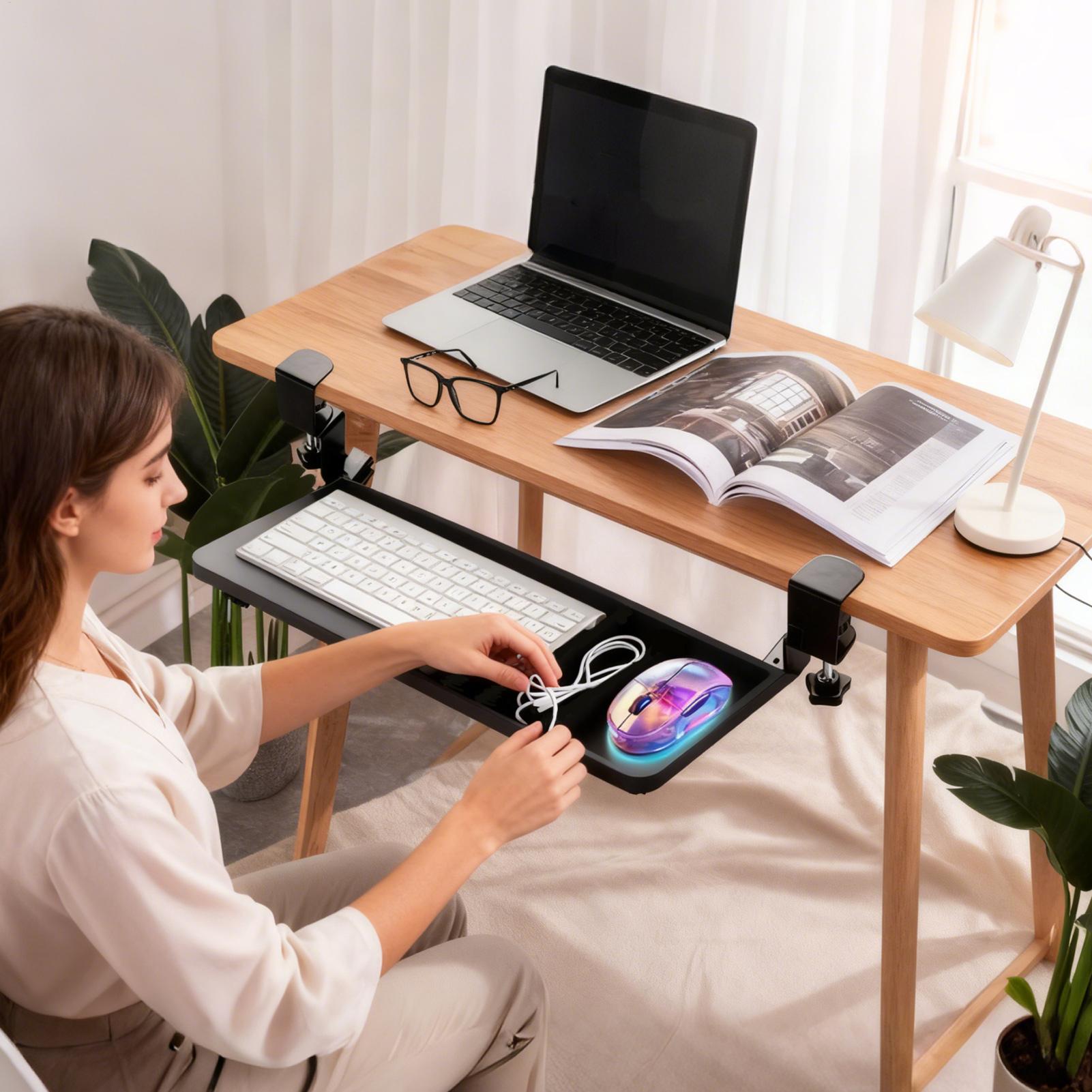 Under Desk Keyboard Rail Rotat - Tablet Lap Desk recensione e prezzo