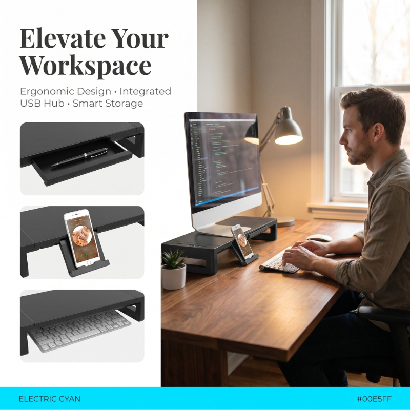 Monitor Stand Riser with Stora - Tablet Stand Adjustable recensione e prezzo