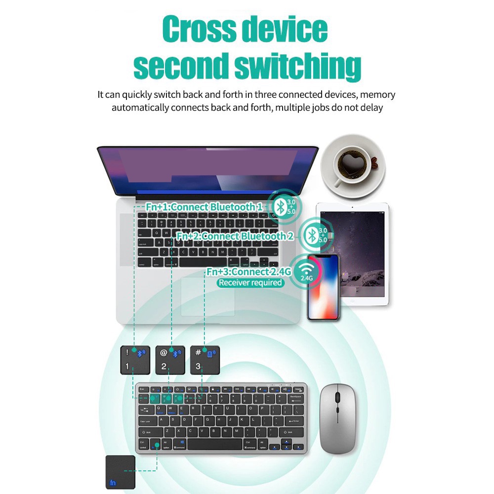 Wireless Keyboard Bluetooth 5. - Tablet Accessories Choice Store recensione e prezzo