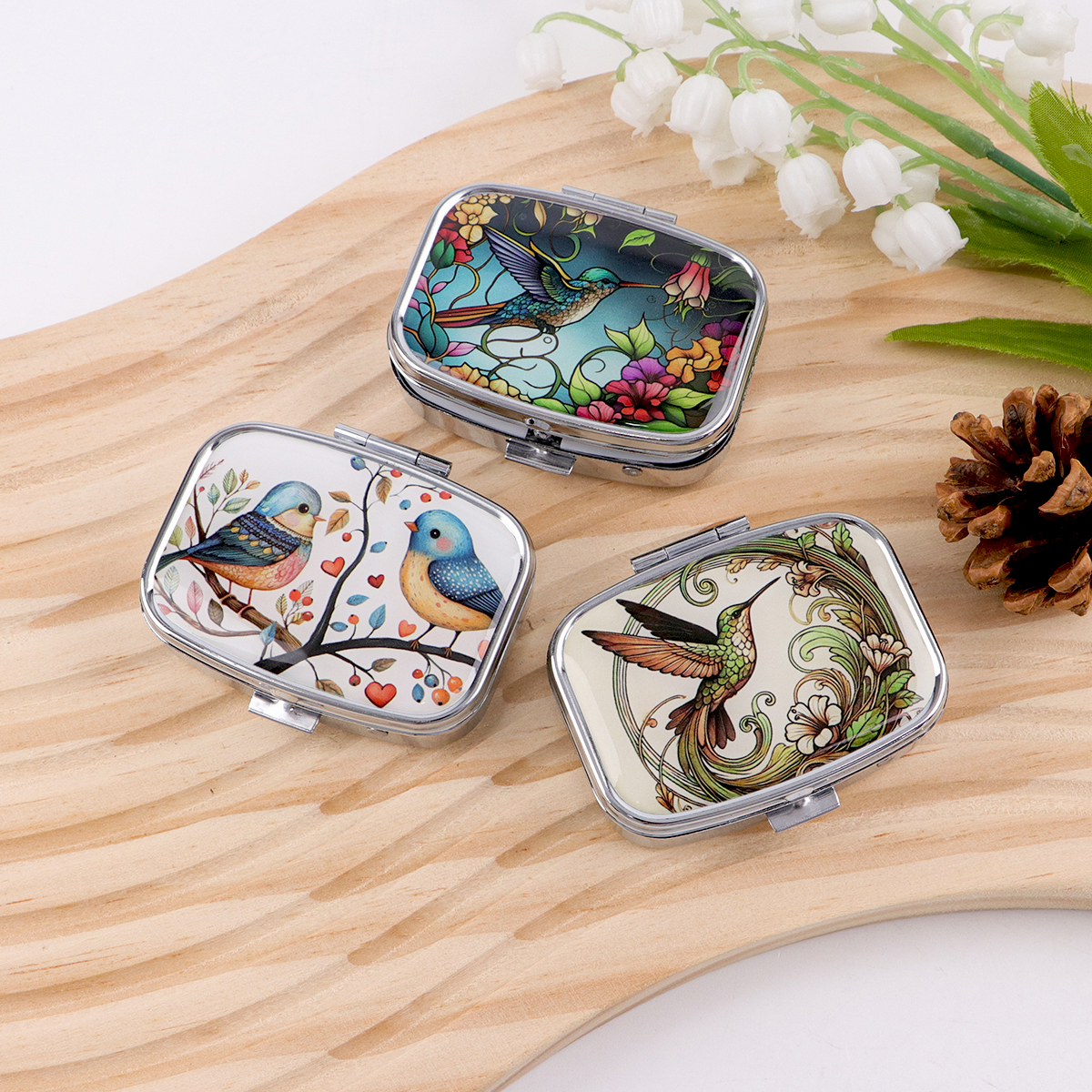 Cute Bird Cartoon Travel Pill  - Tablet Accessories Case recensione e prezzo