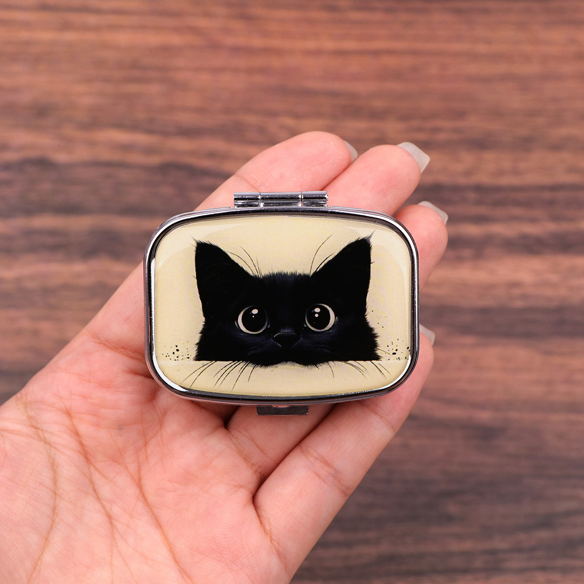 Cute Black Cat Travel Pill Org - Tablet Accessories Case recensione e prezzo