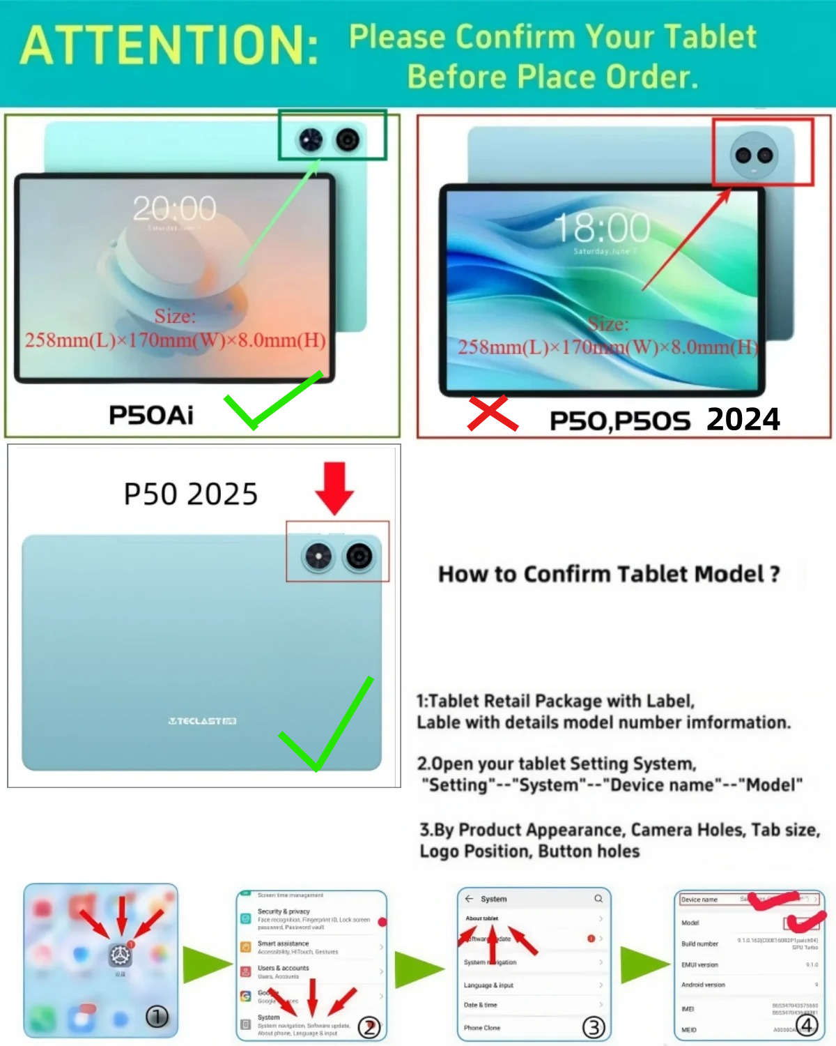 Flip Case for Teclast P50Ai P5 - Teclast Tablet Accessories recensione e prezzo