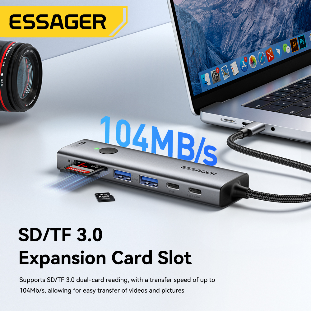Essager USB C HUB 4K 7-in-1 Ty - Usb Hub Type C recensione e prezzo