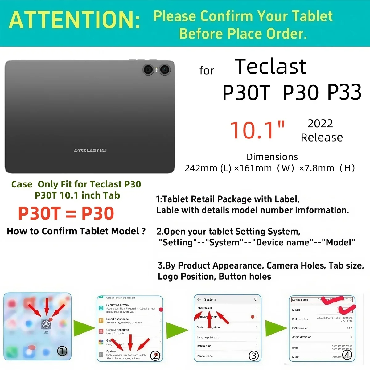 Smart Cover for Teclast P33 P3 - Teclast Tablet Accessories recensione e prezzo