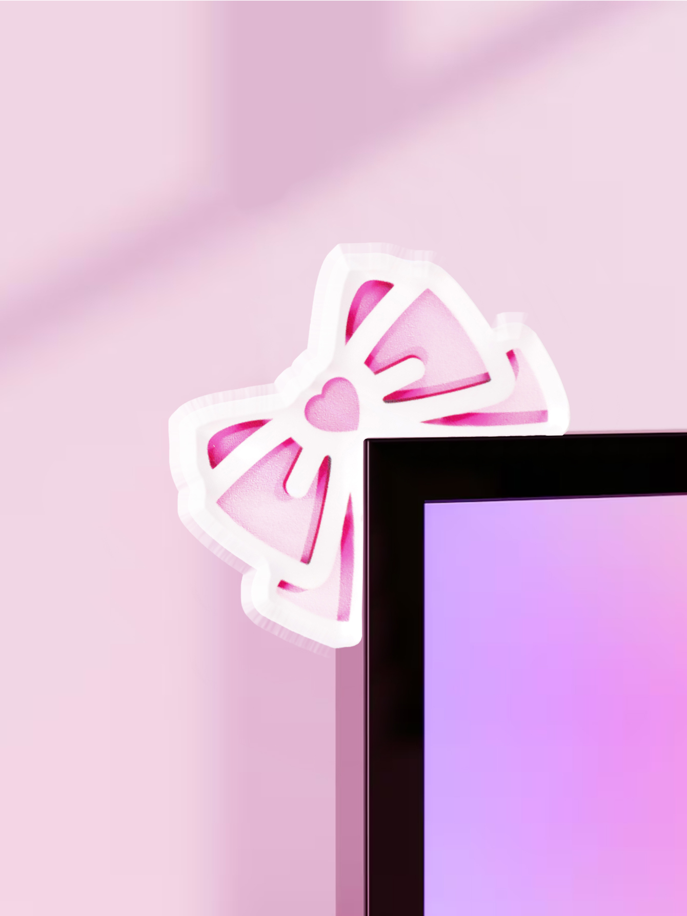 Kawaii Bow Monitor Decor Pink  - Tablet Lap Desk recensione e prezzo