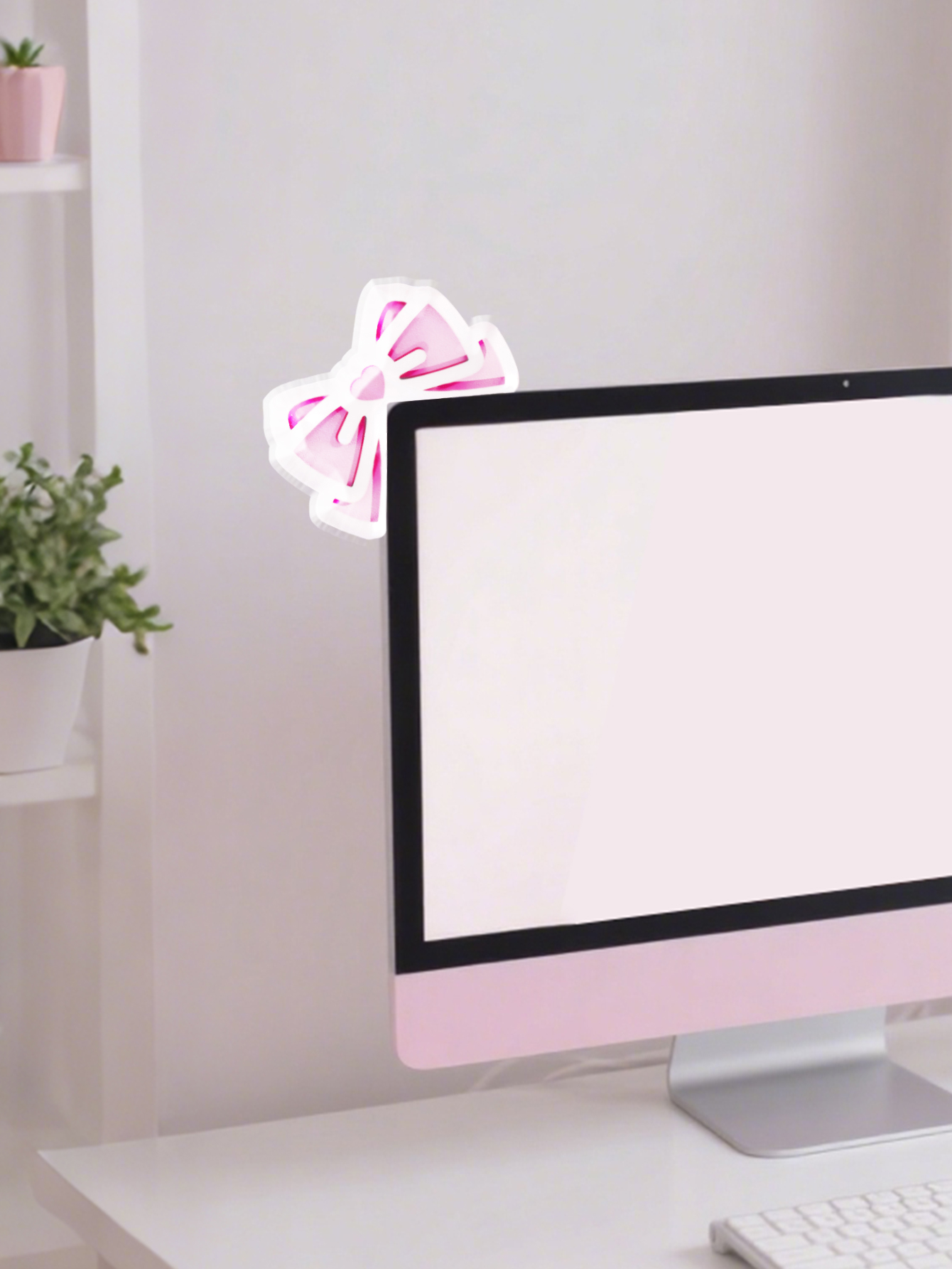 Kawaii Bow Monitor Decor Pink  - Tablet Lap Desk recensione e prezzo