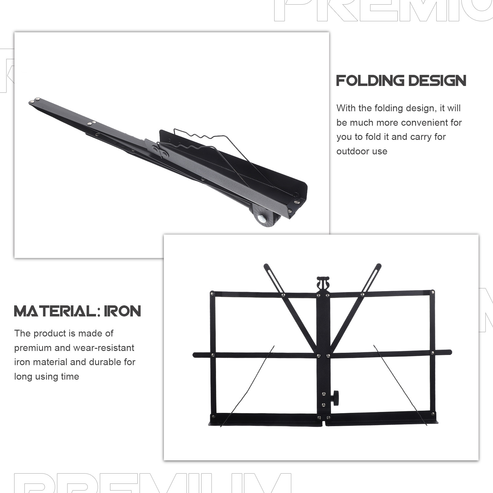 Foldable Music Stand Portable  - Tablet Stand Adjustable recensione e prezzo