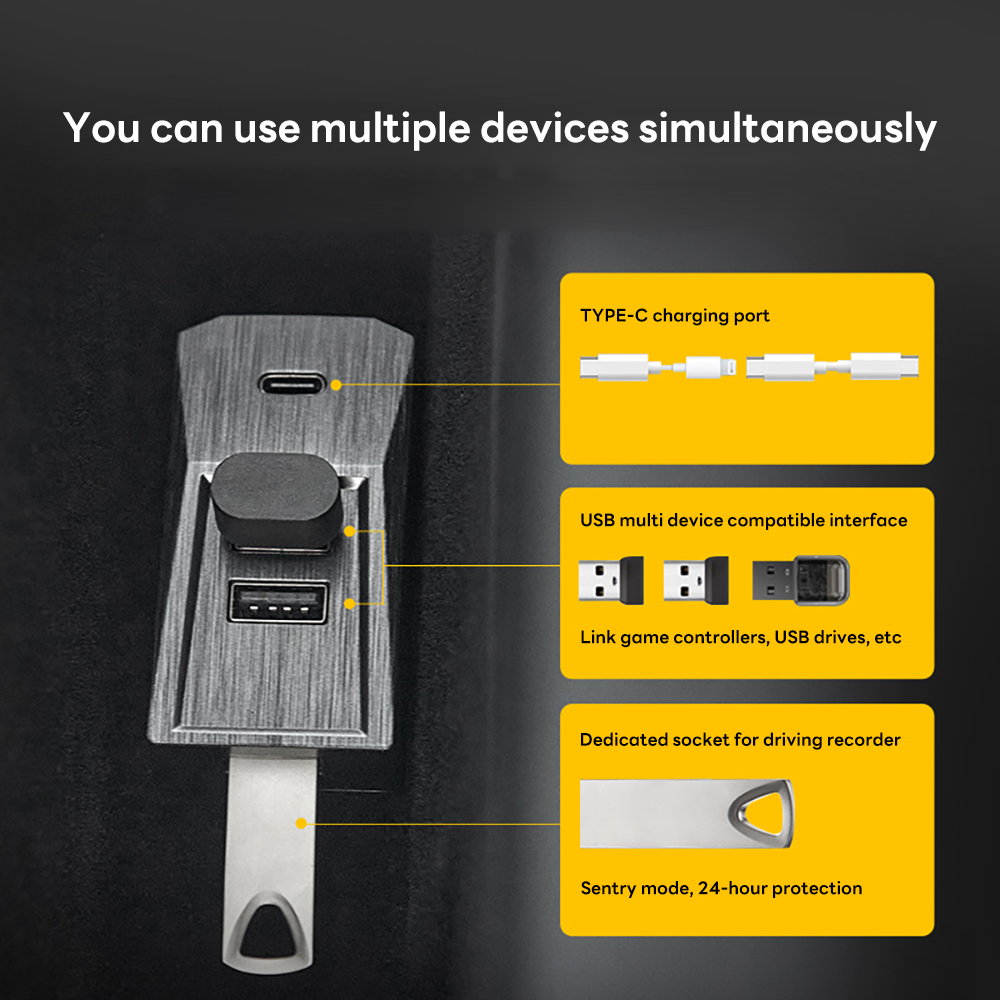 Glovebox USB Hub For Tesla New - Usb Hub Type C recensione e prezzo